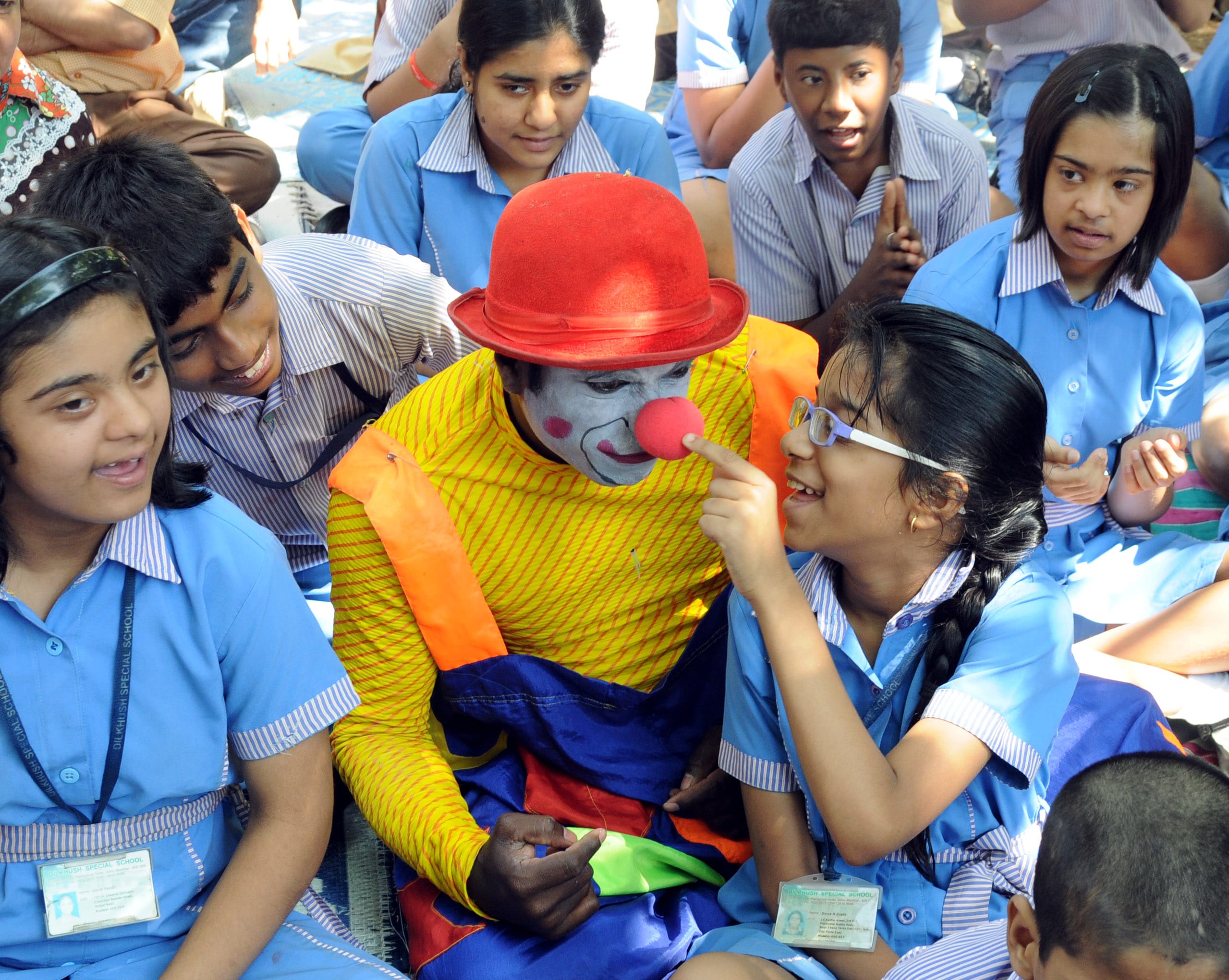 Clowing glory at Rambo Circus performance hosted for special children