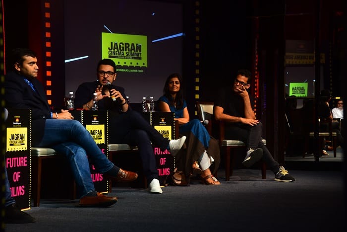 Devang Sampat, Dinesh Vijan, Nandita Das and Vikramaditya Motwane at Jagran Cinema Summit